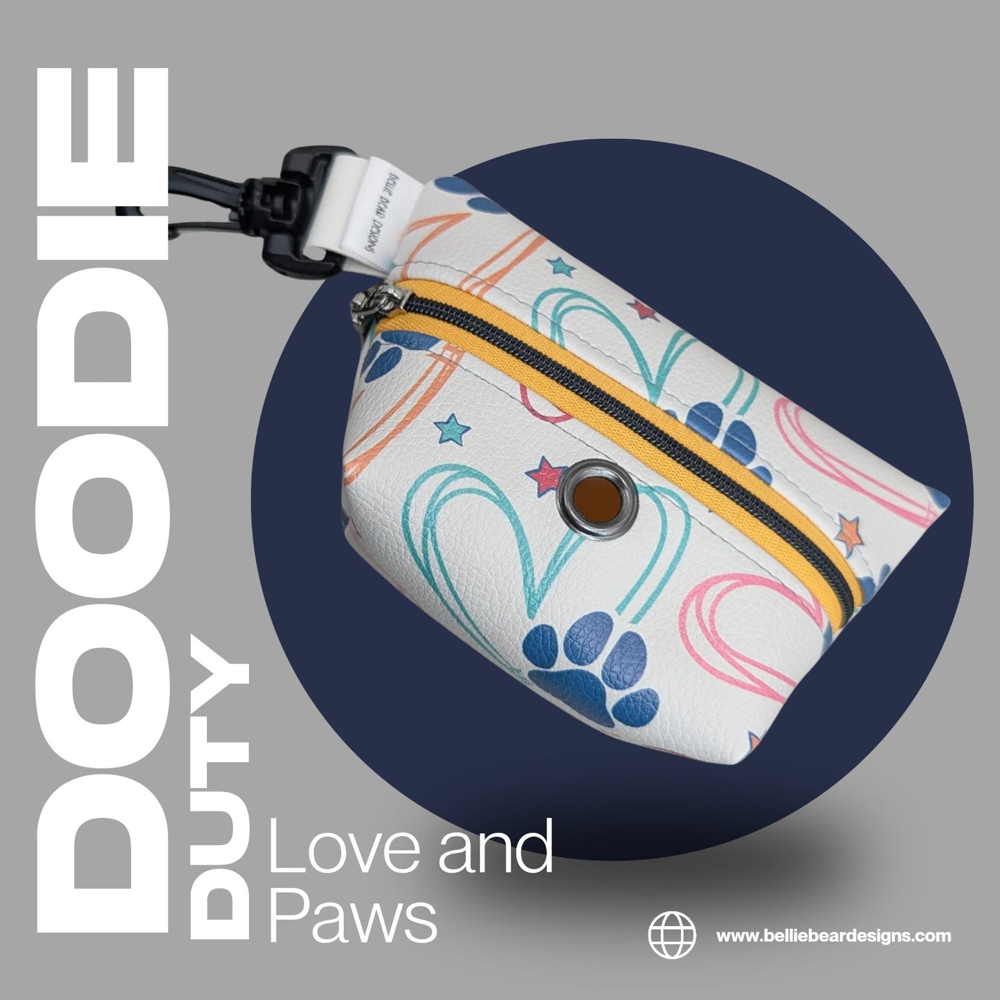 Doodie Duty Bags- Love and Paws (New Design)