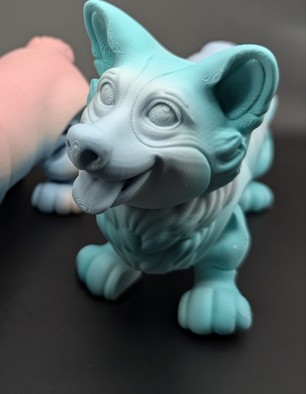 3-D corgi
