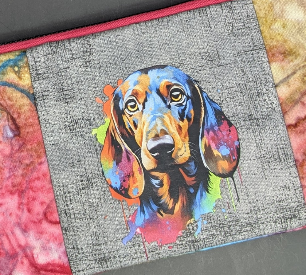 Bright Dogs Clutch Bag