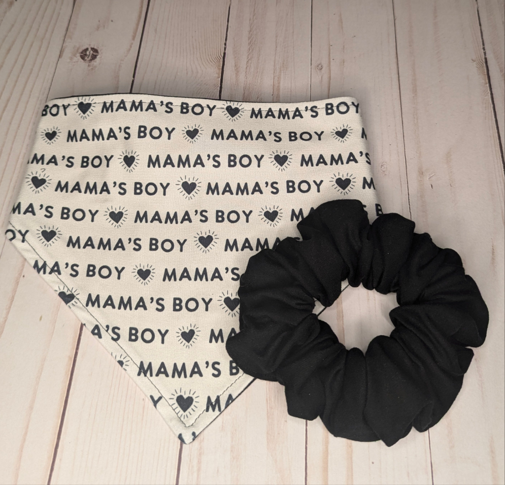 Mama's Boy Scrunchie bandana