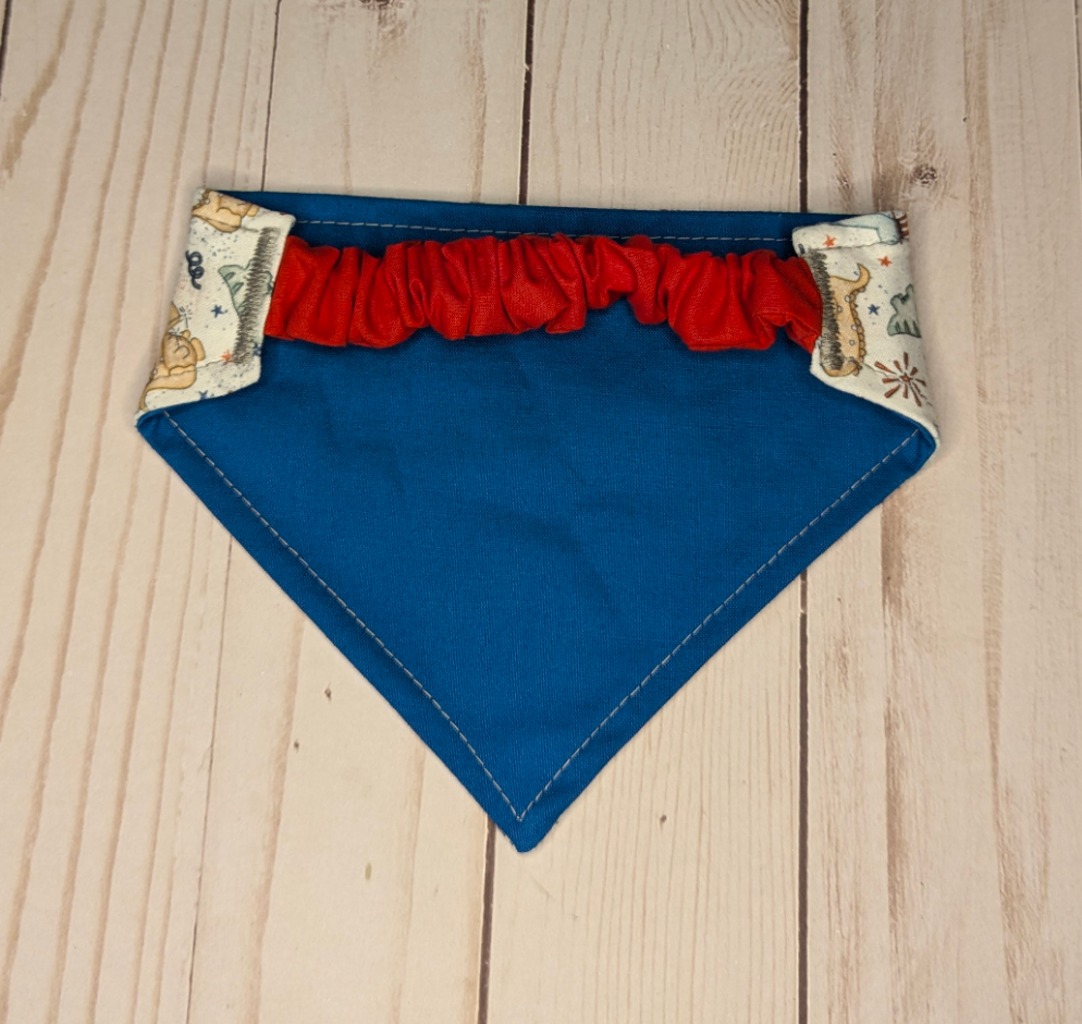 Patriotic Dinos Scrunchie bandana