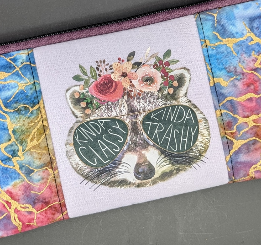 Playful Raccoon Clutch Bag