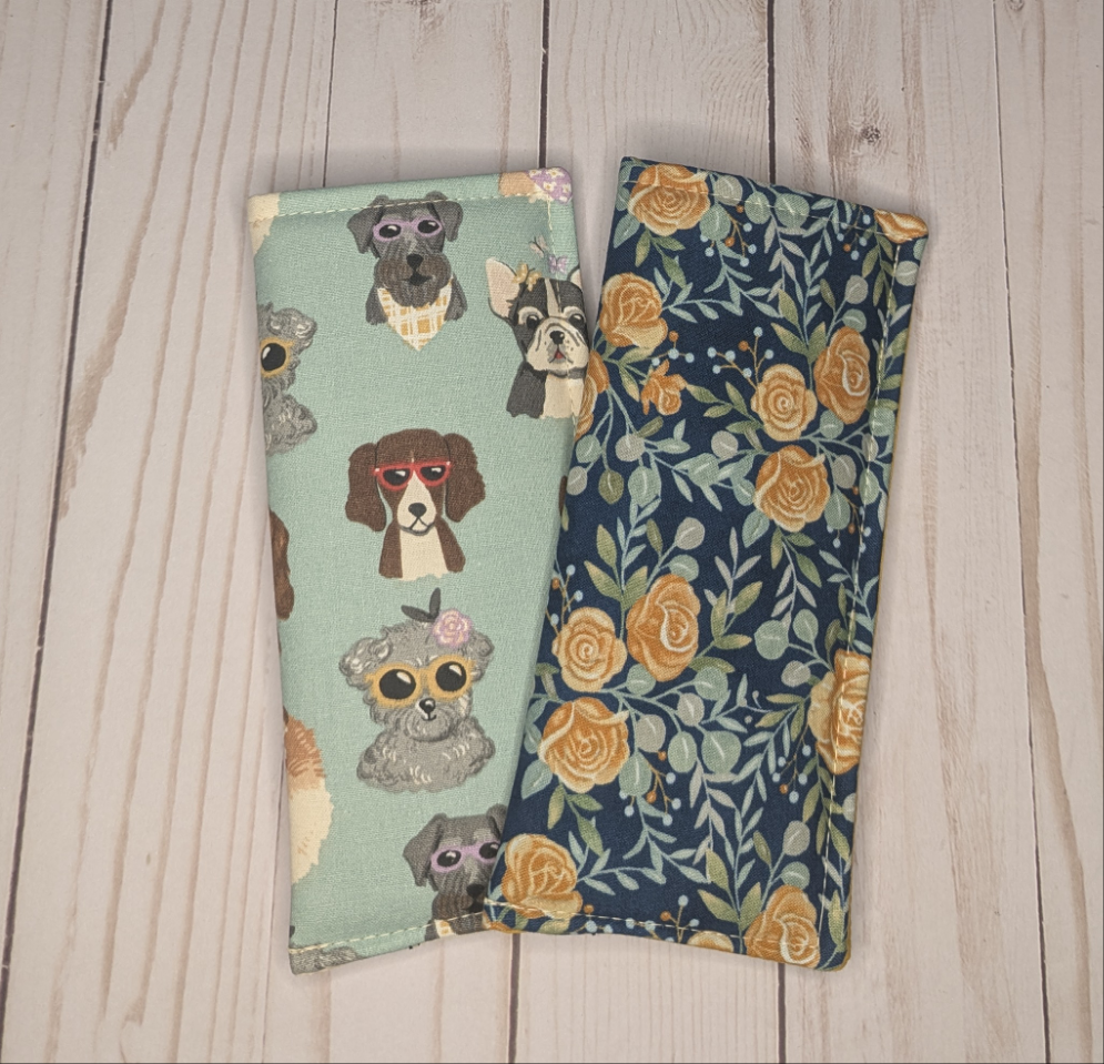 Orange Floral Eyeglass holder