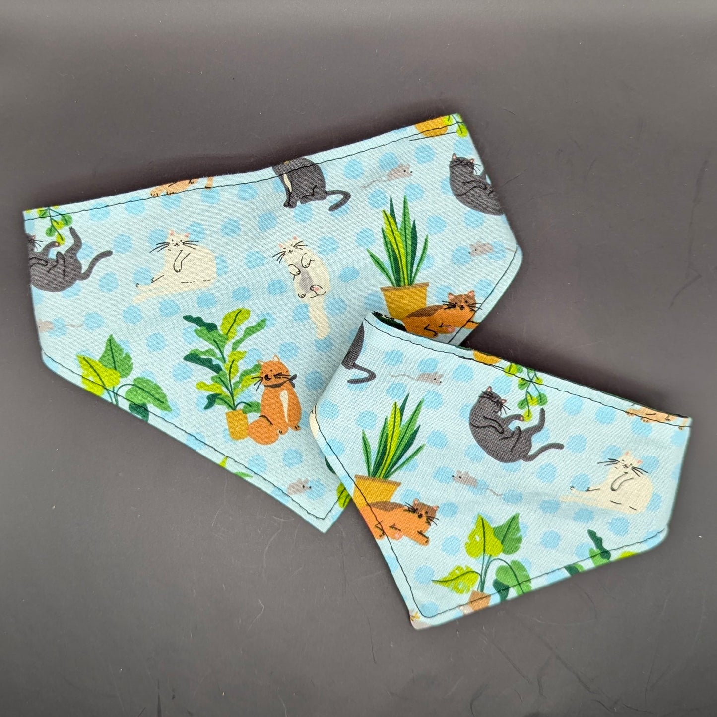 Cats and Plants Scrunchie Bandana