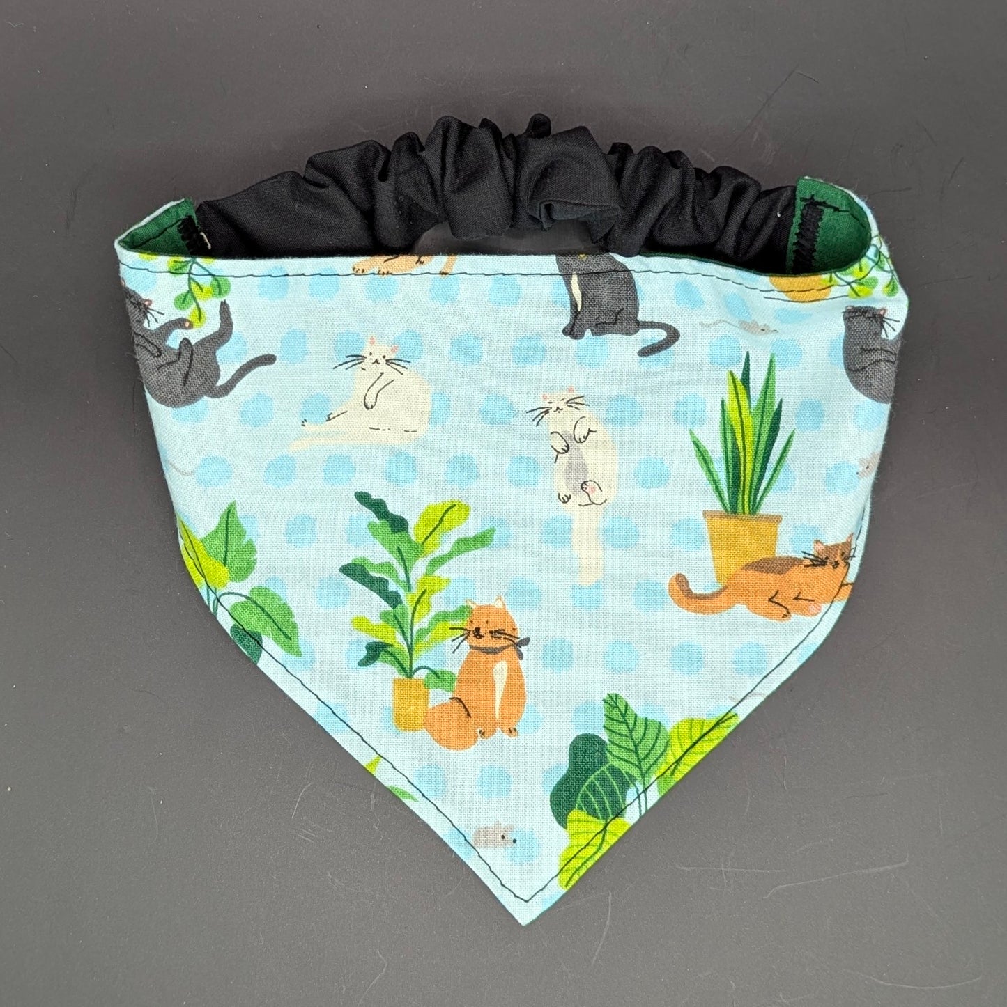 Cats and Plants Scrunchie Bandana