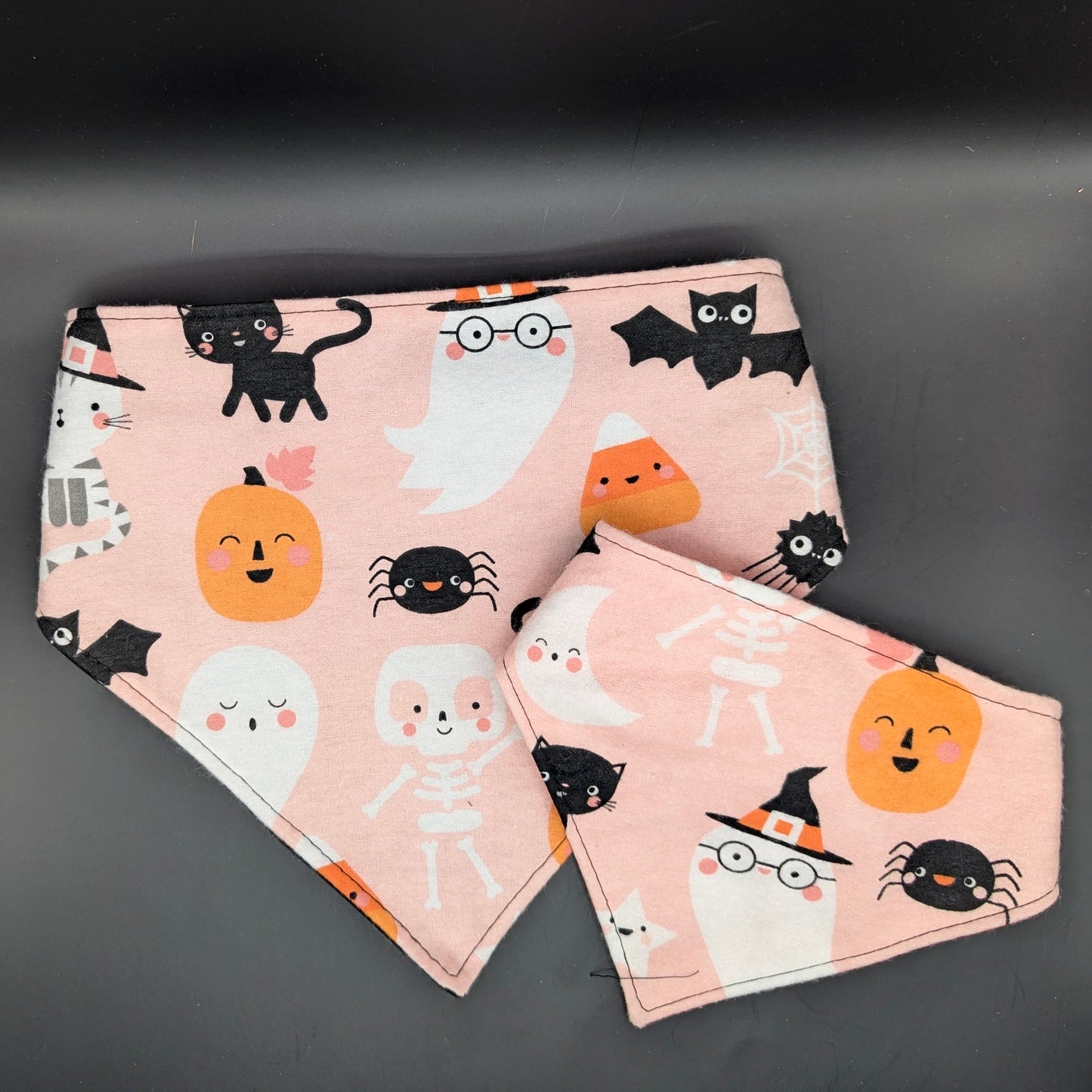 Pink Halloween Icons Scrunchie Bandana