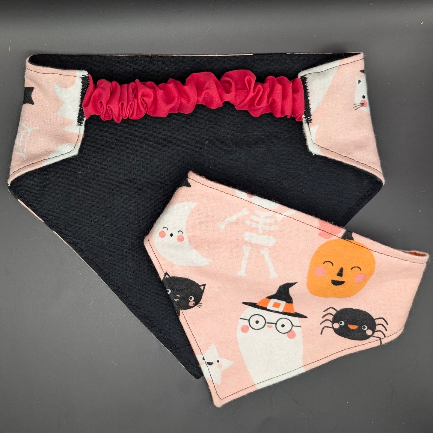 Pink Halloween Icons Scrunchie Bandana