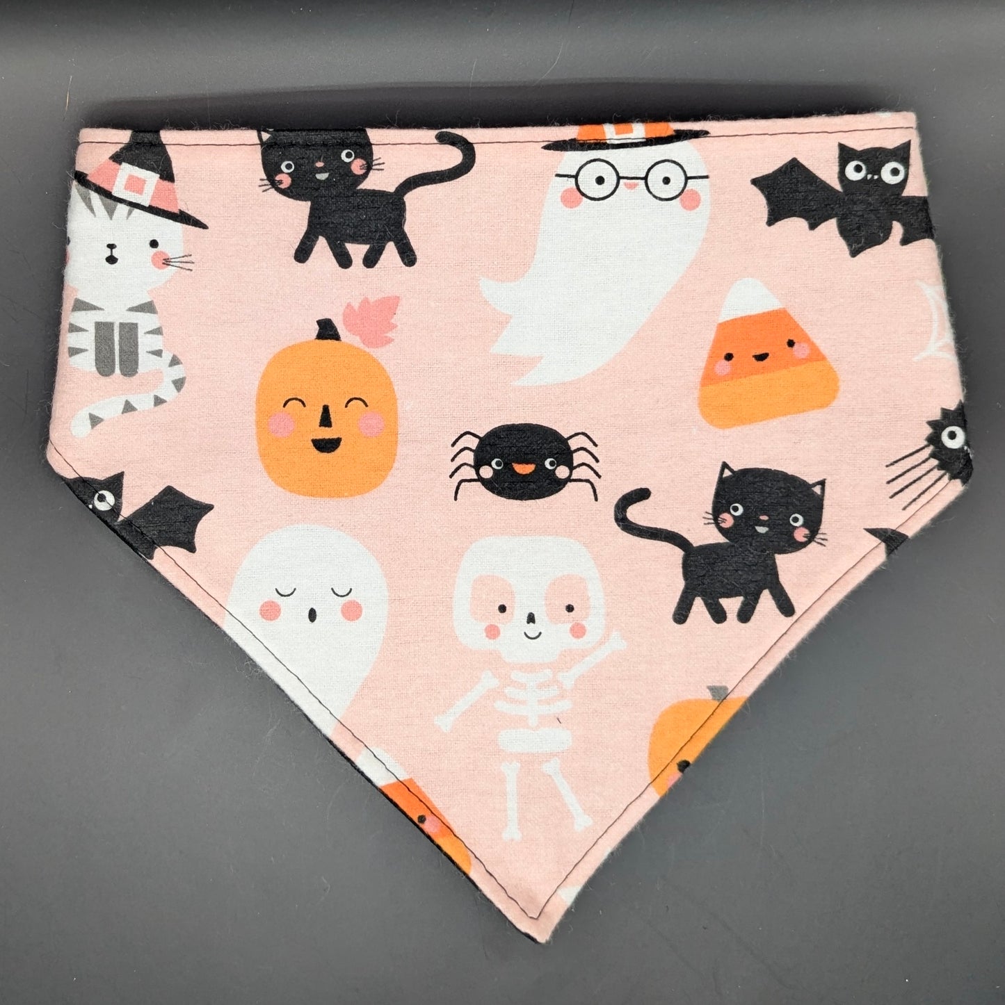 Pink Halloween Icons Scrunchie Bandana