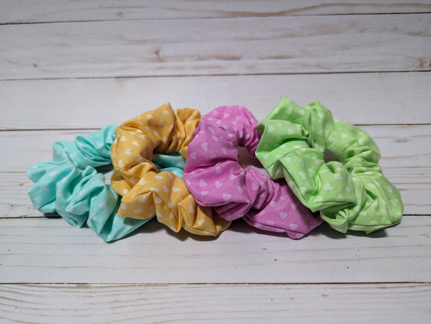 Mini Hearts Hair Scrunchie