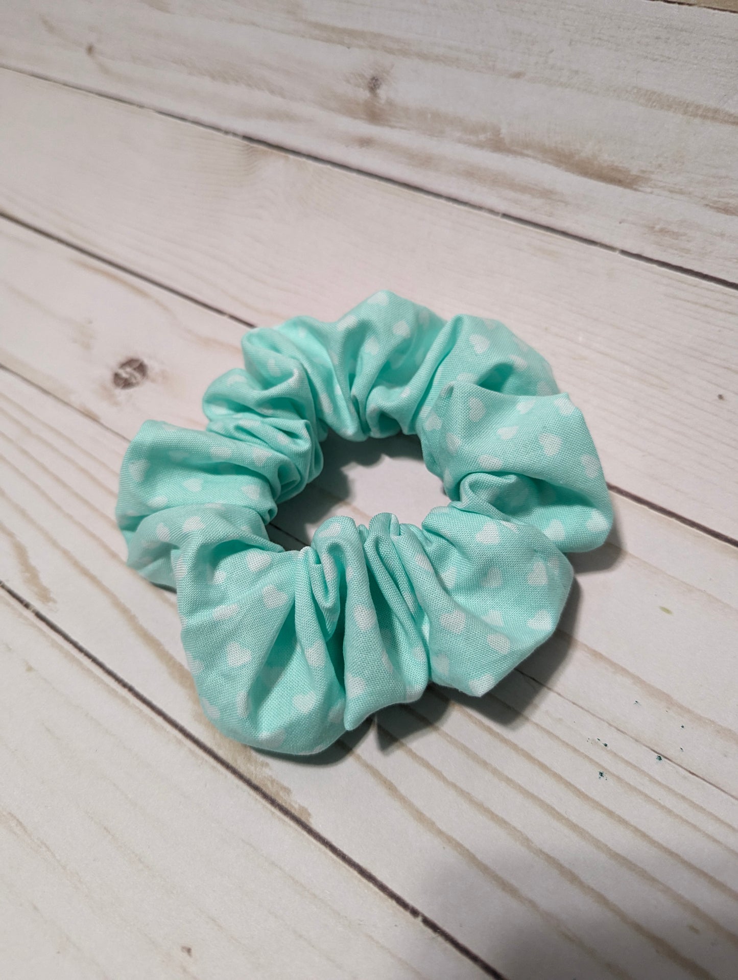 Mini Hearts Hair Scrunchie