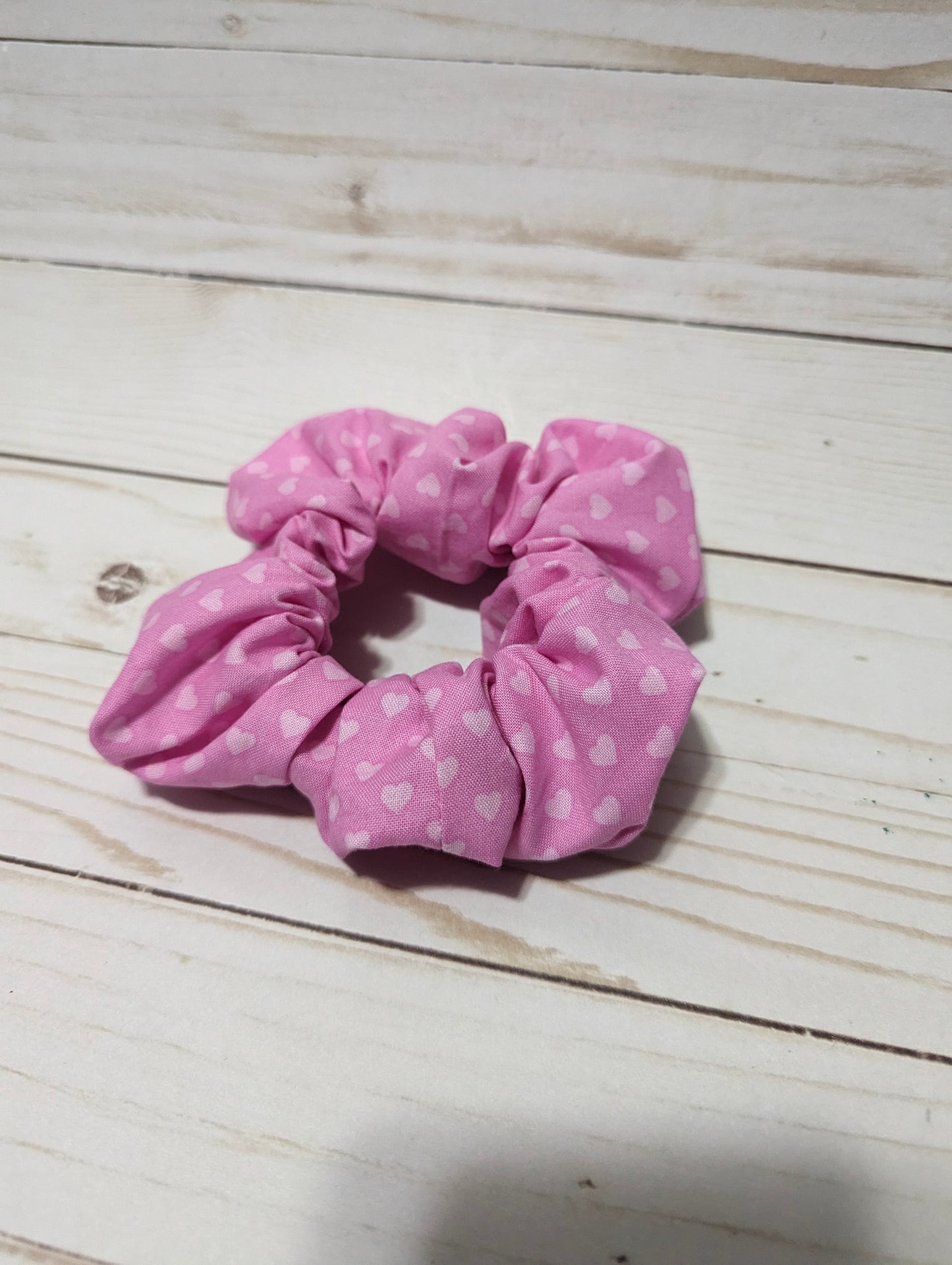 Mini Hearts Hair Scrunchie