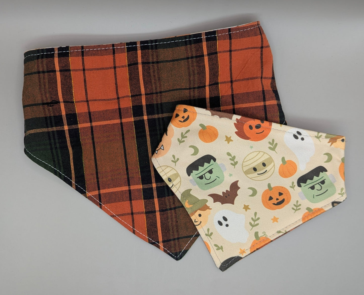 Monsters Head Scrunchie Bandana-Reversible