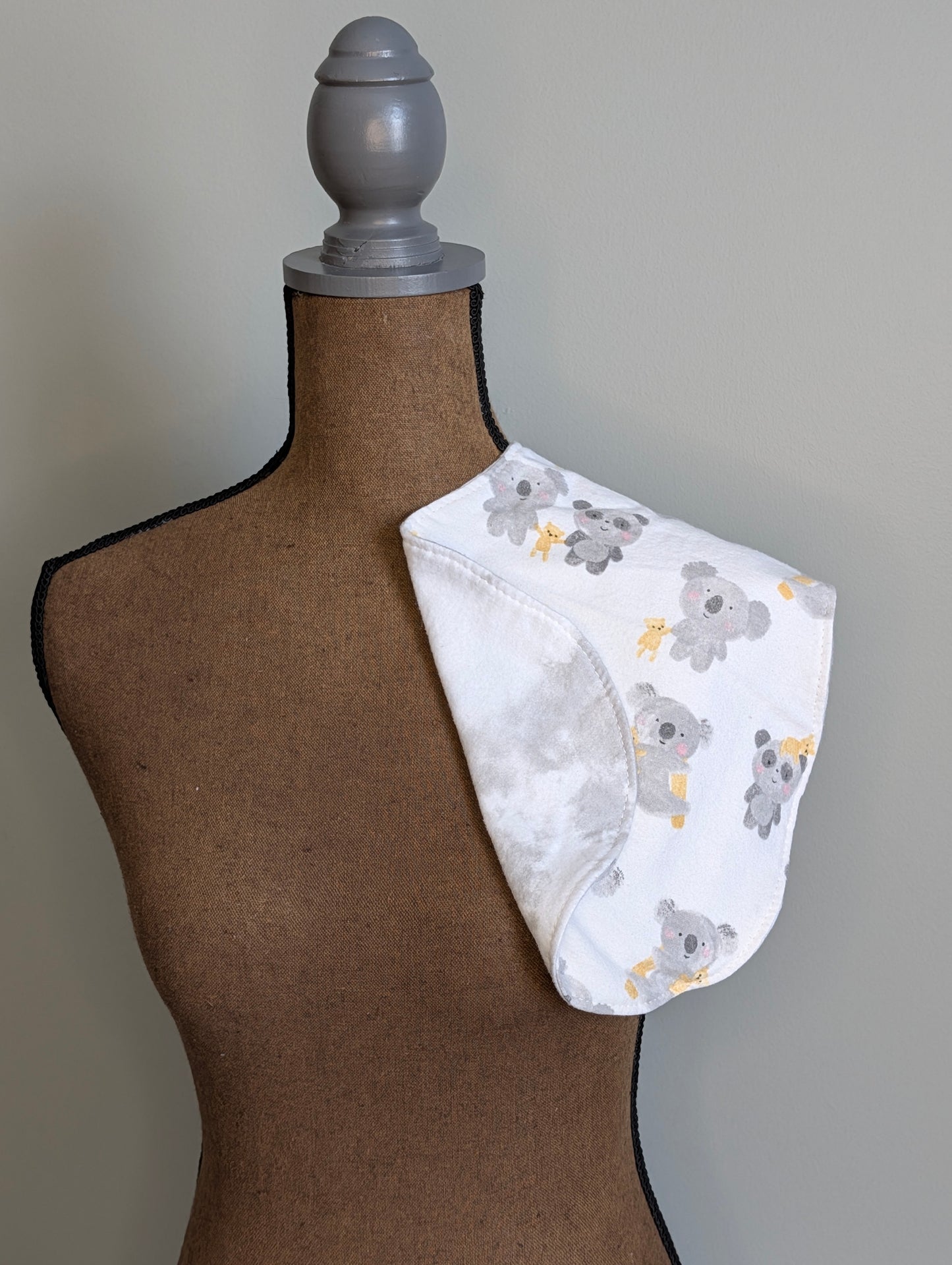 Grey Bears Burp Cloth