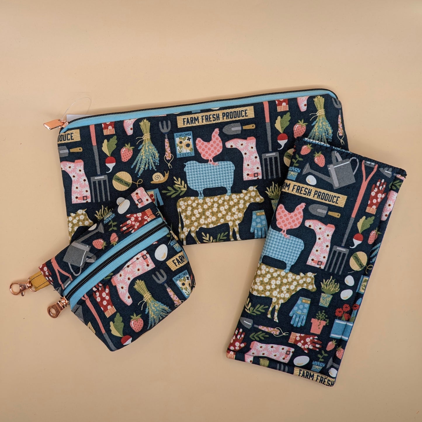 Blue Farm Mini Pouch