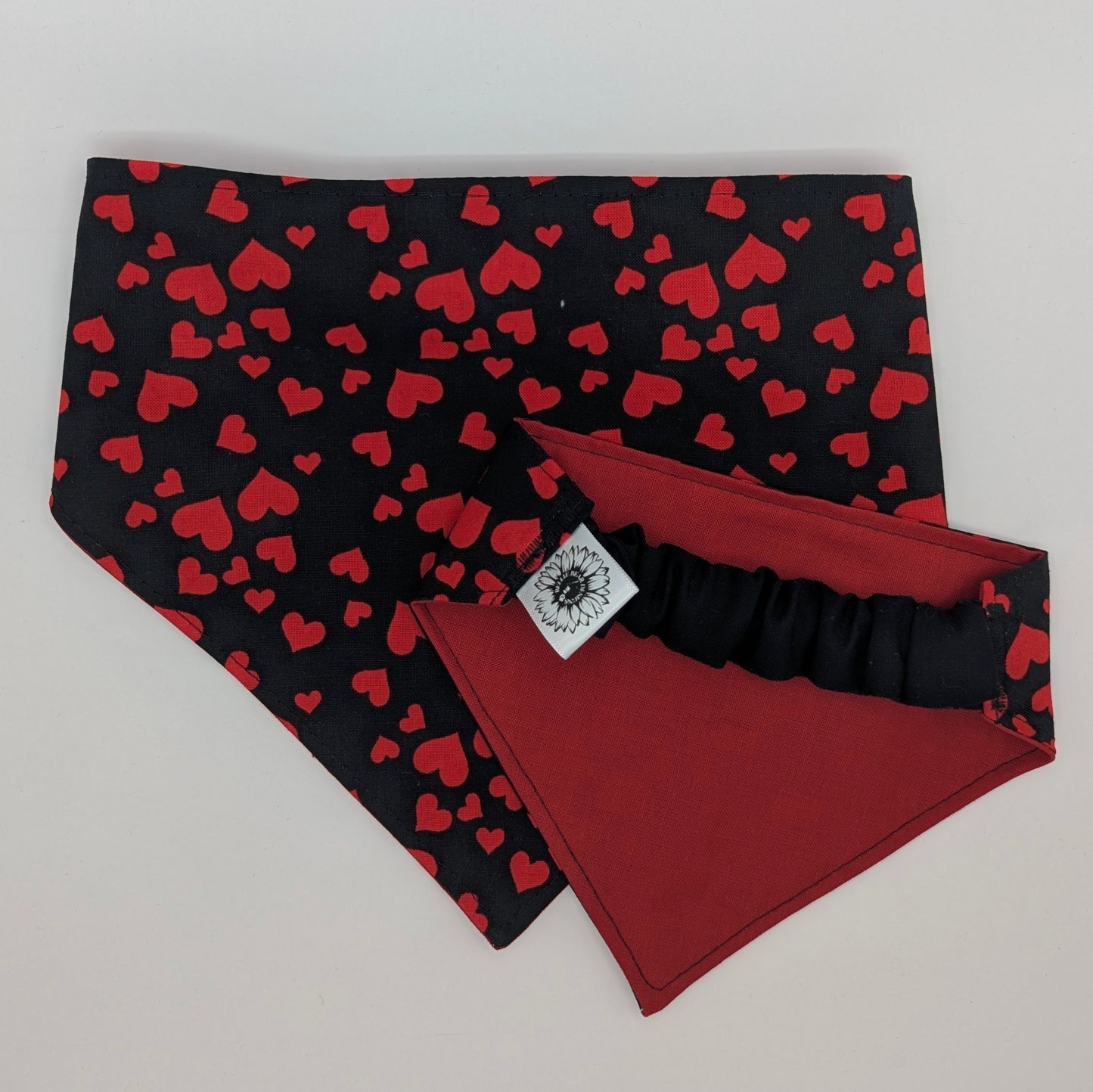 Floating Hearts Scrunchie Pet Bandana