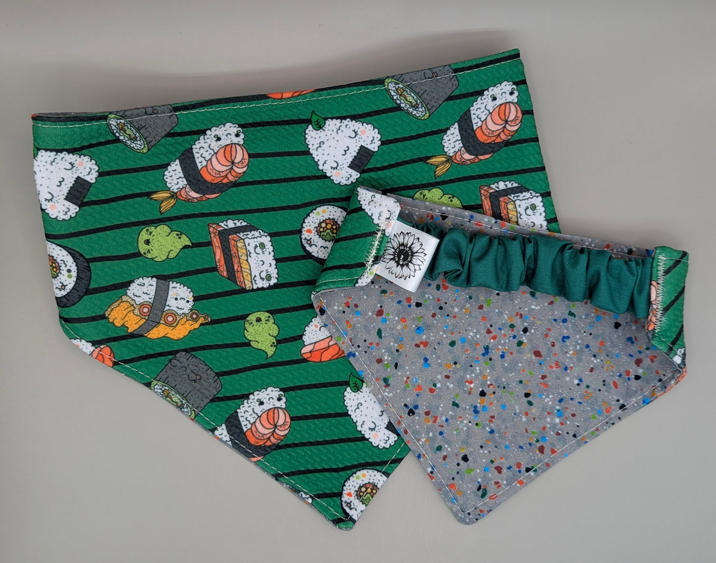 Sushi Scrunchie Bandana-reversible