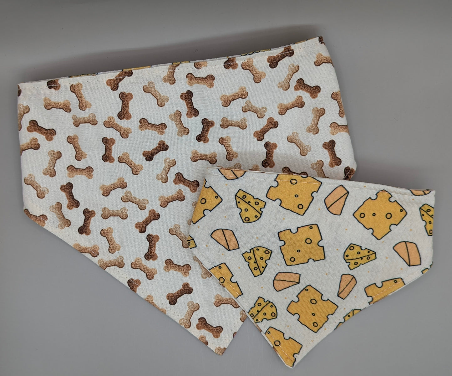 Cheese Scrunchie Bandana-reversible