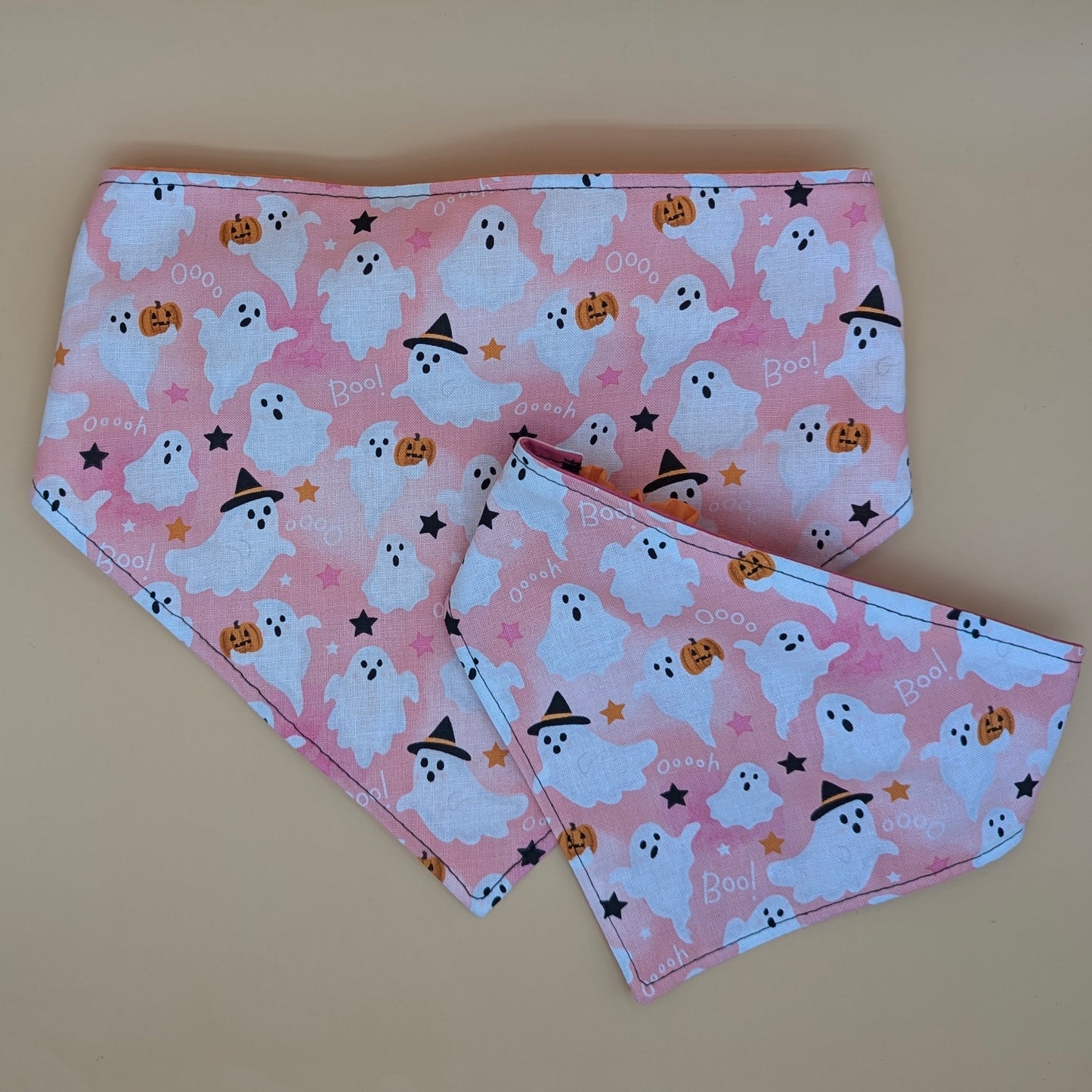Pink Ghost Scrunchie bandana
