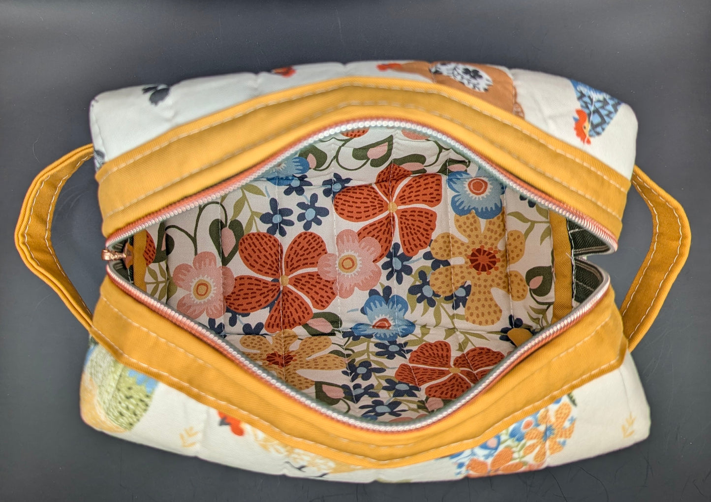 The Floral Chicken Boxy Bag