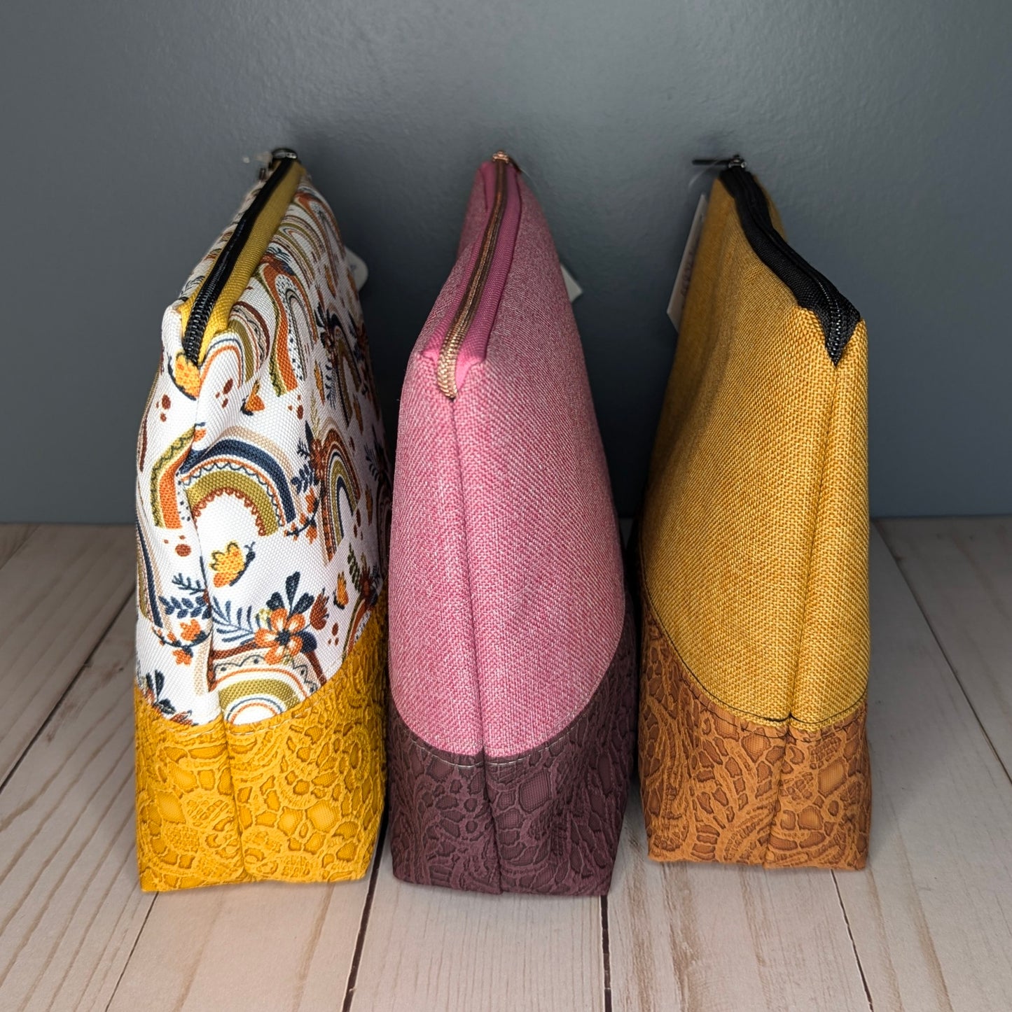 Golden Yellow zipper pouch