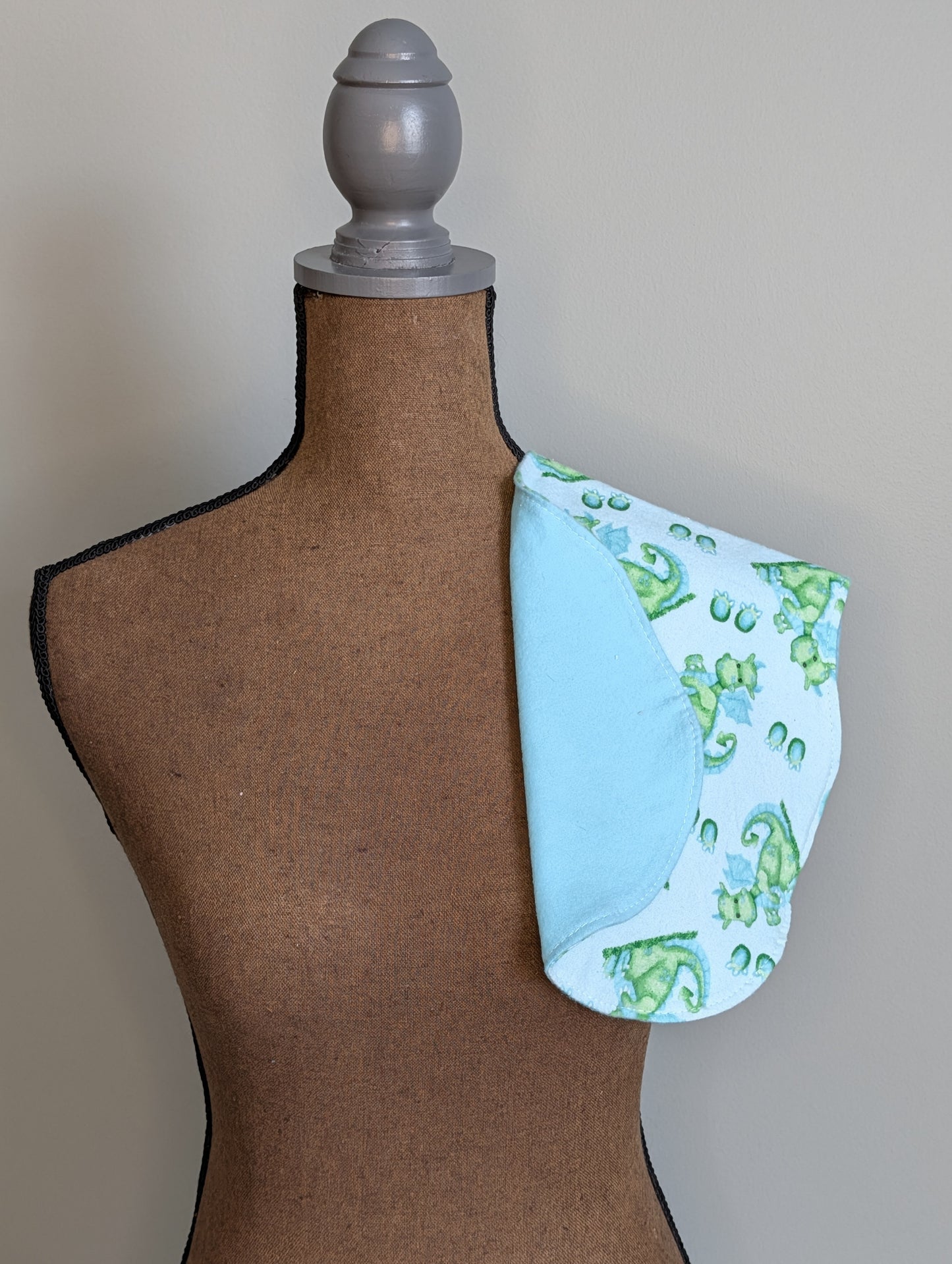 Green Dragon Burp Cloth