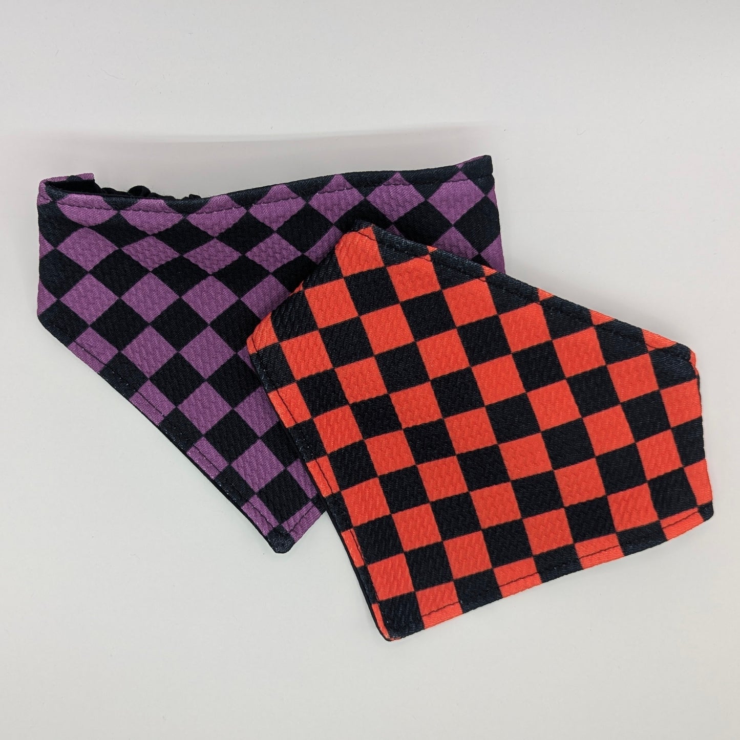 Red checkers Scrunchie Pet Bandana