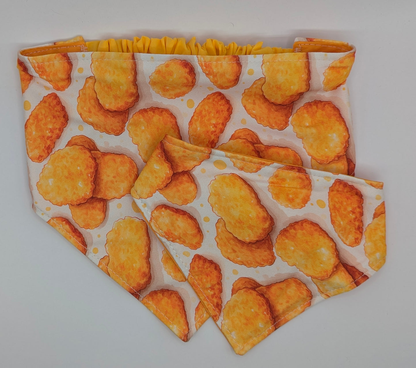 Chicken Nuggets Scrunchie Pet Bandana