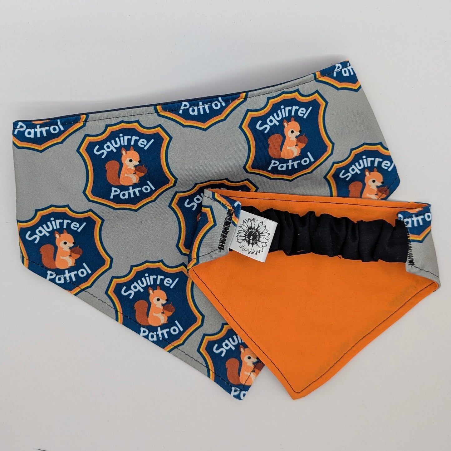 Squirrel Patrol Scrunchie Pet Bandana