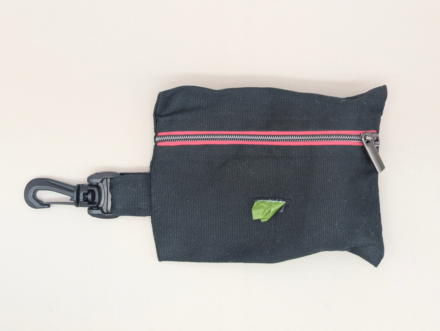 Doodie Duty Bags- Black with Hot Pink Zipper