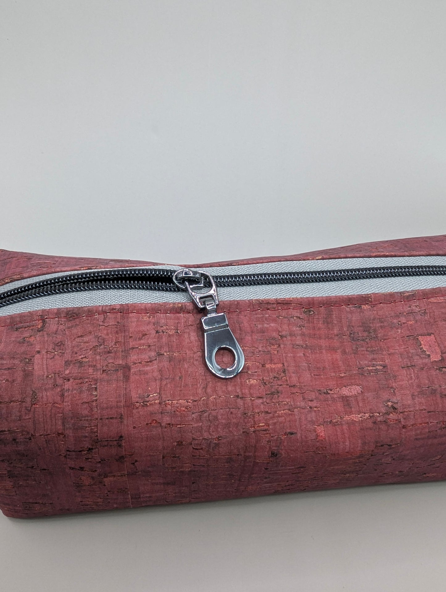Long Boxy Bag - Brick Red Cork