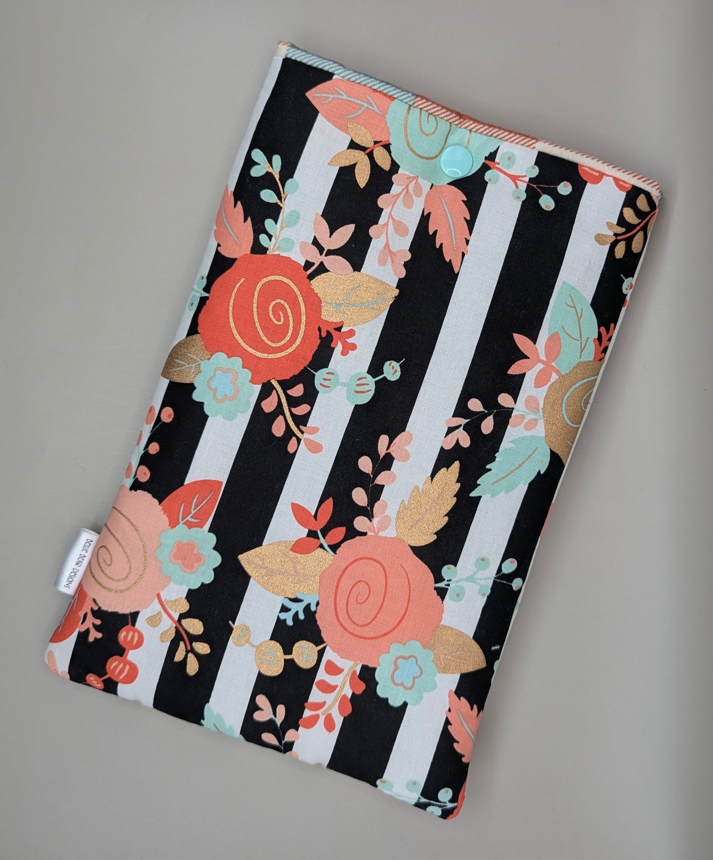 Floral Stripes reader sleeve