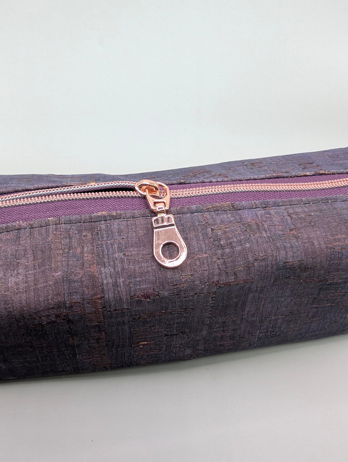 Long Boxy Bag - Purple Cork