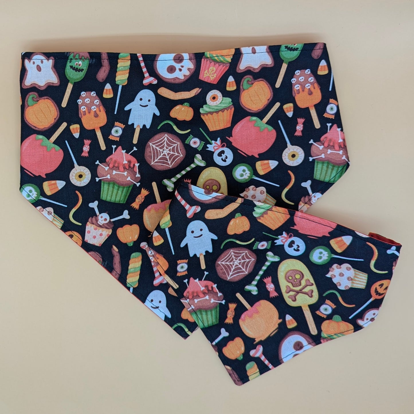 Trick or Treat candy Scrunchie bandana