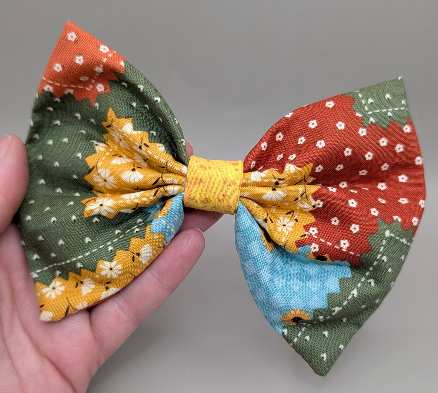 Bellie Bear Bows -Sunflower Plaid