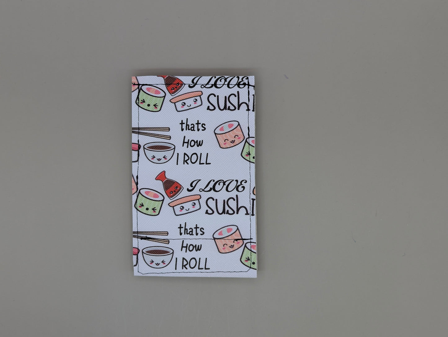 Card wallet /w coin pocket-I love Sushi