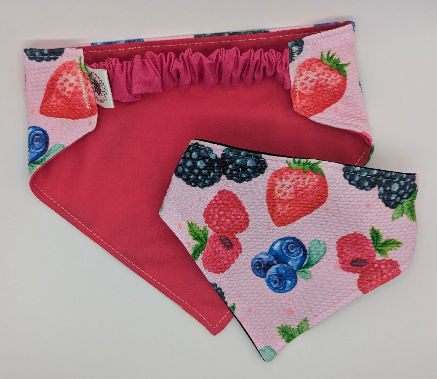 Mixed Fruit Scrunchie Pet Bandana