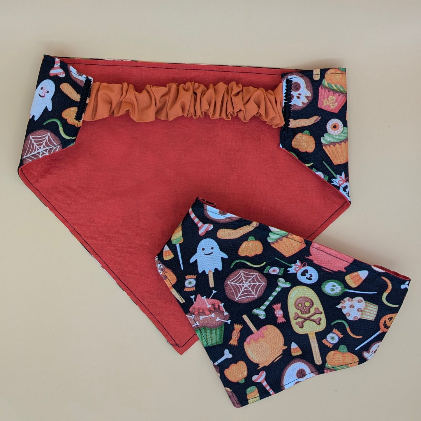 Trick or Treat candy Scrunchie bandana