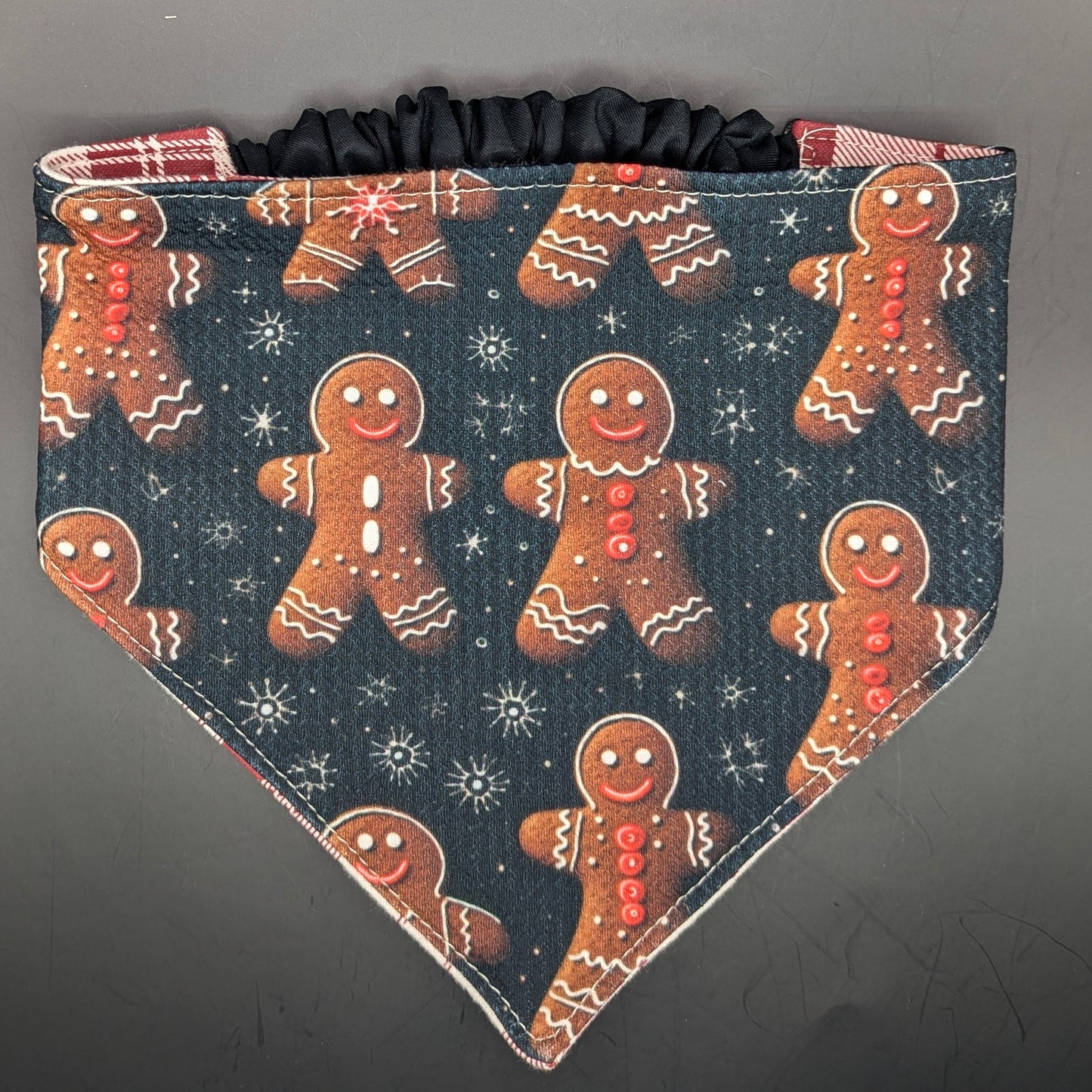 Gingerbread Dark with Plaid - Reversible