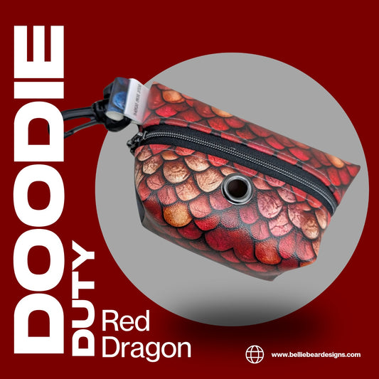 Doodie Duty Bags- Red Dragon (New Design)