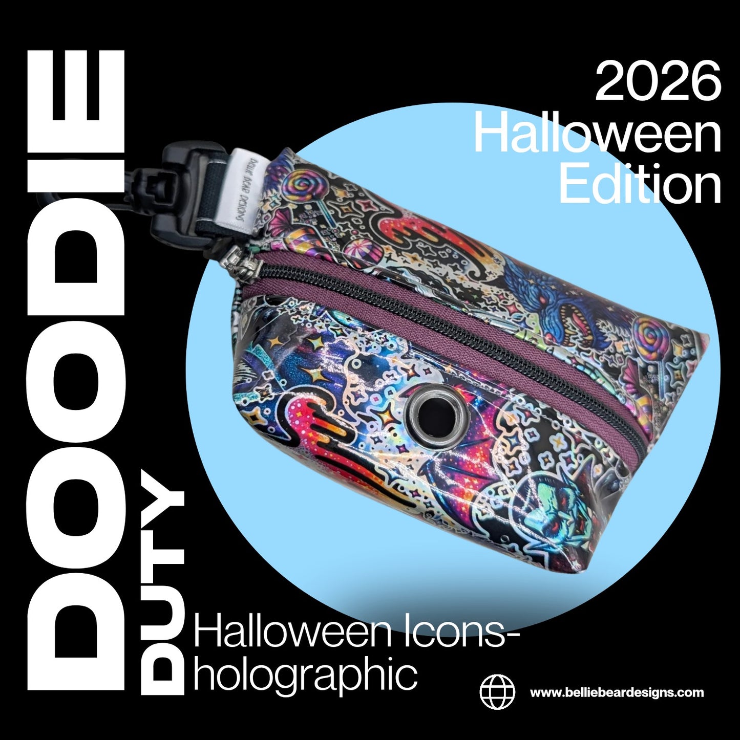 Doodie Duty Bags- Halloween Icons-holographic (New Design)