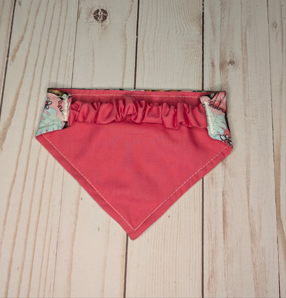 Fancy Pink Dinos Scrunchie bandana