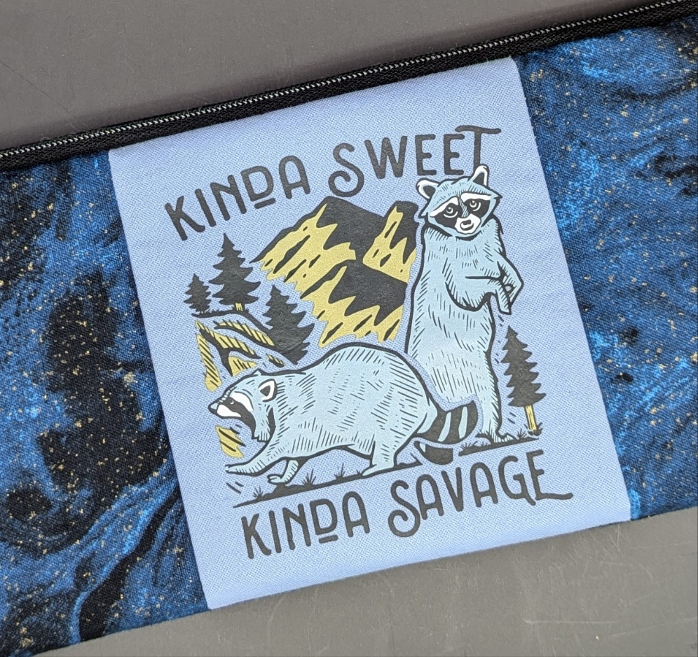 Playful Raccoon Clutch Bag