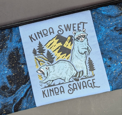 Playful Raccoon Clutch Bag