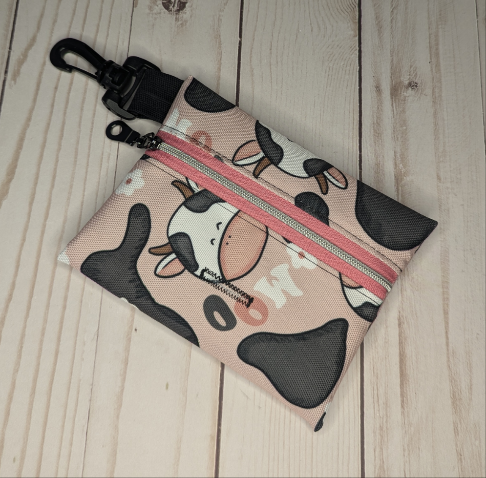 Doodie Duty Bags- Pink Mooing Cow