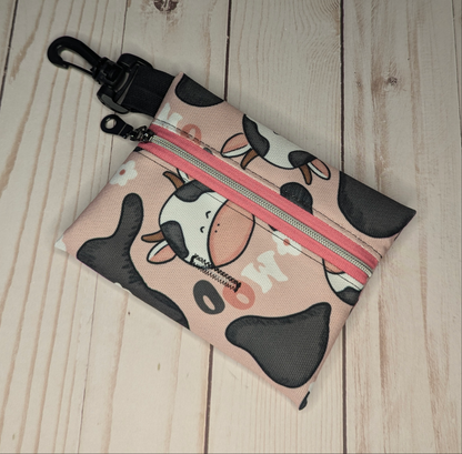 Doodie Duty Bags- Pink Mooing Cow