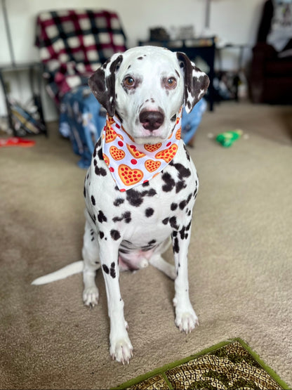 Pizza my Heart Scrunchie Bandana-reversible