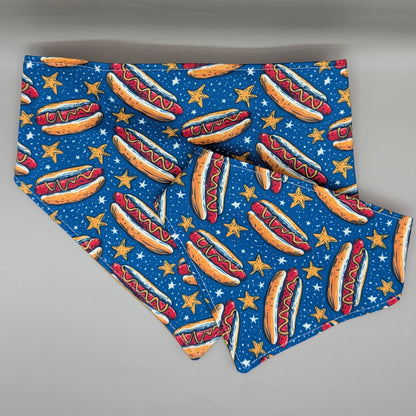 Scrunchie Pet Bandana - Hotdog and Stars