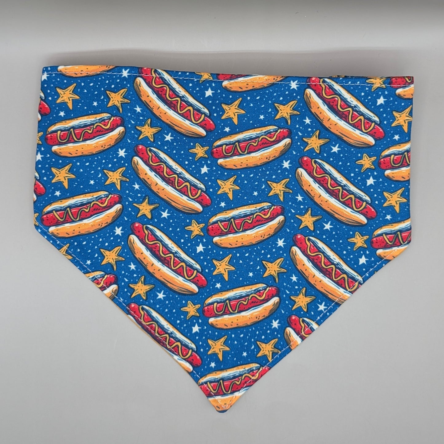 Scrunchie Pet Bandana - Hotdog and Stars