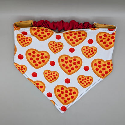 Scrunchie Bandanas (single side)- Pizza my Heart