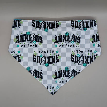 Scrunchie Bandanas (single side)- Anxious AF